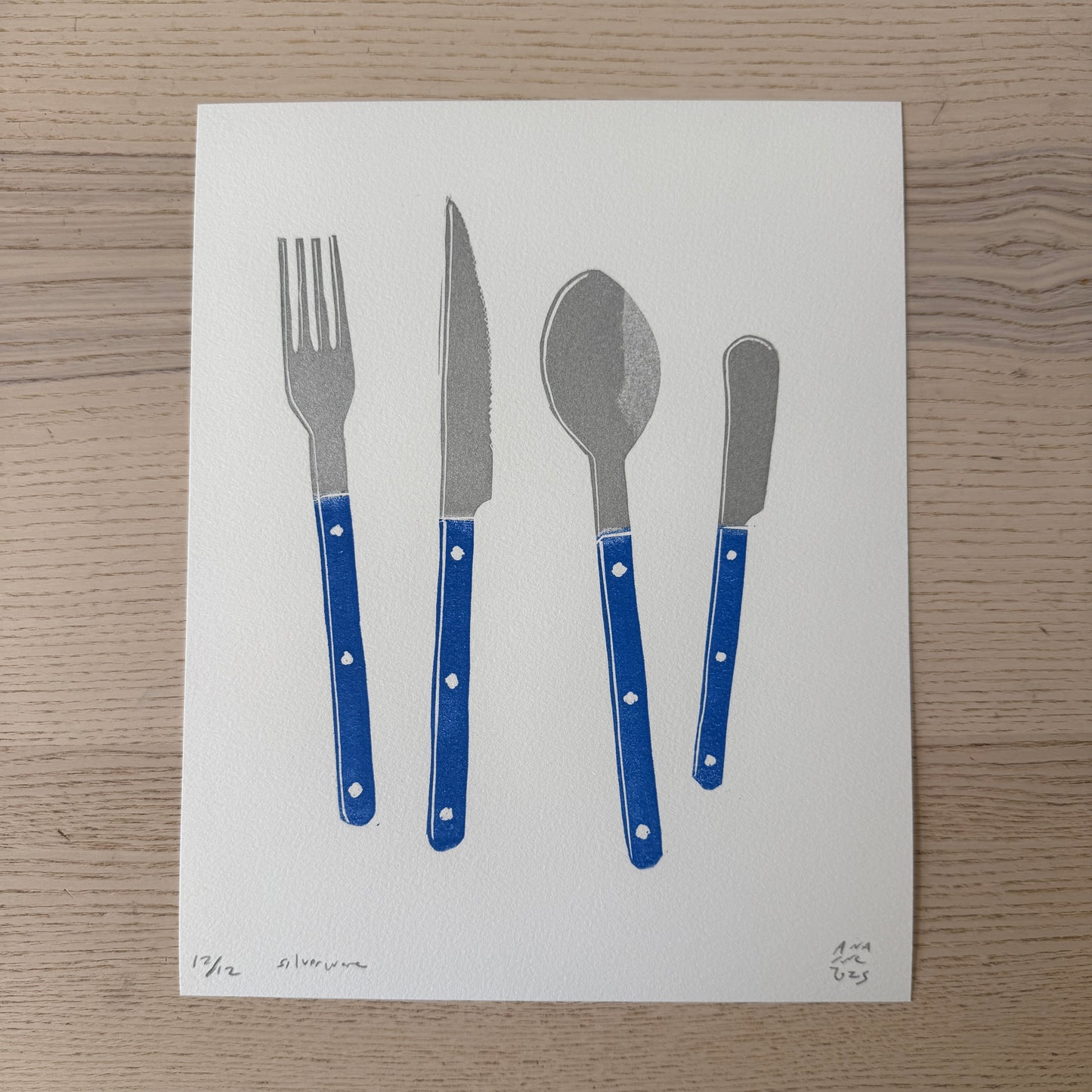 Blue Silverware