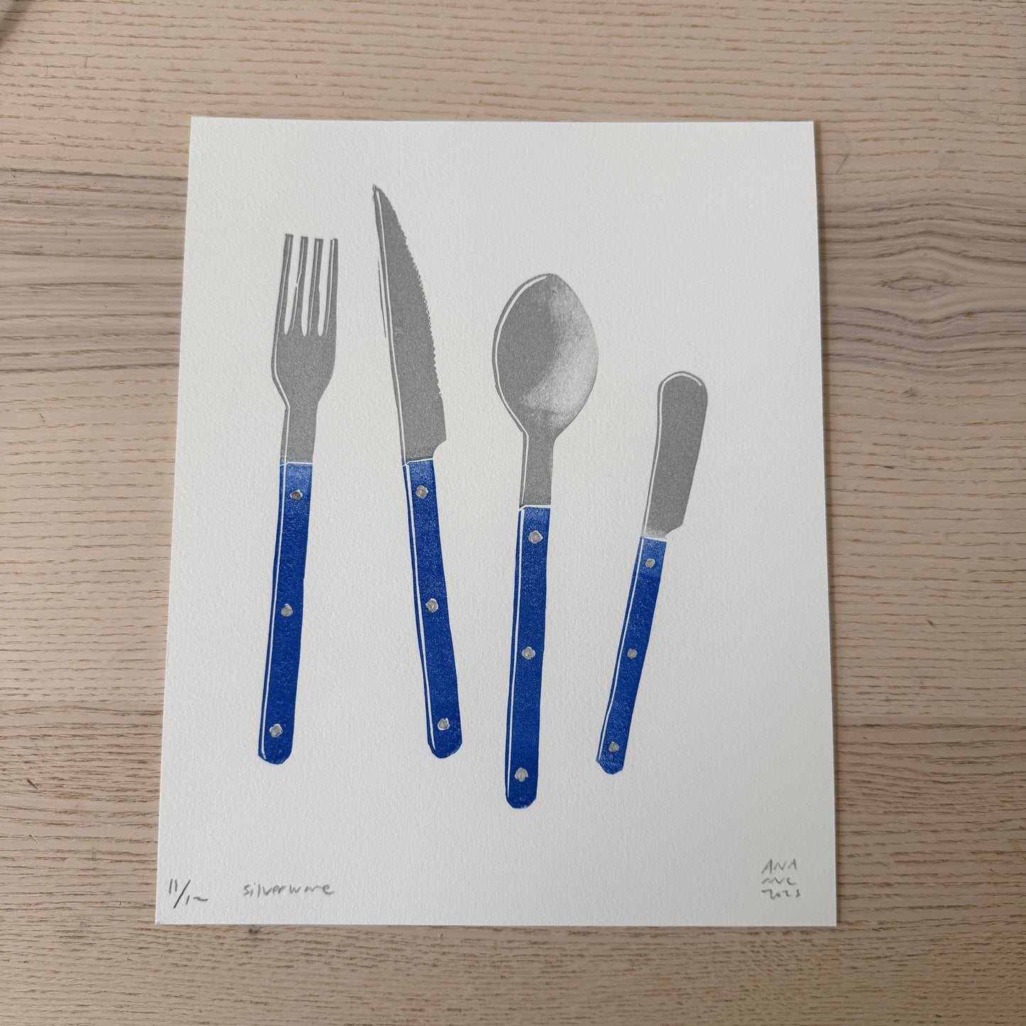 Blue Silverware