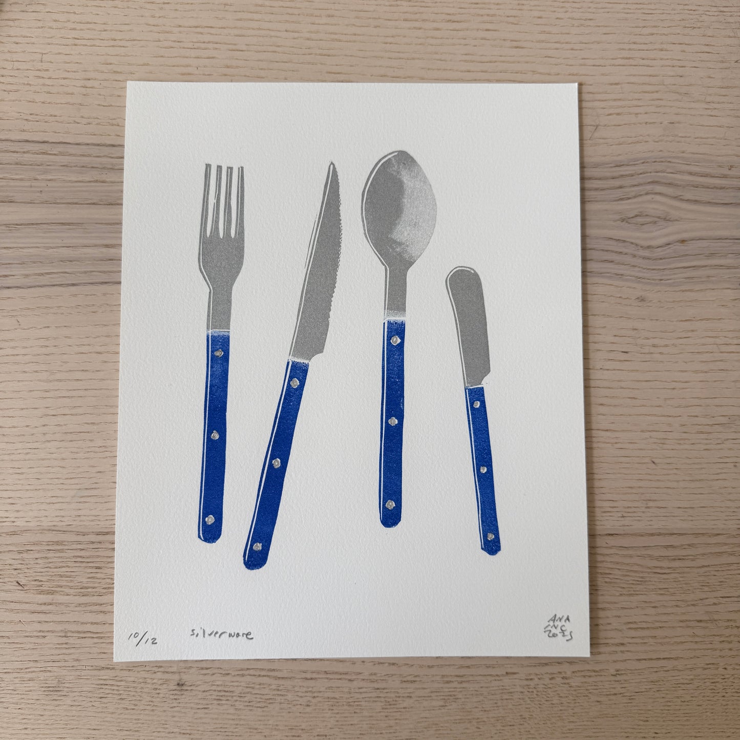 Blue Silverware
