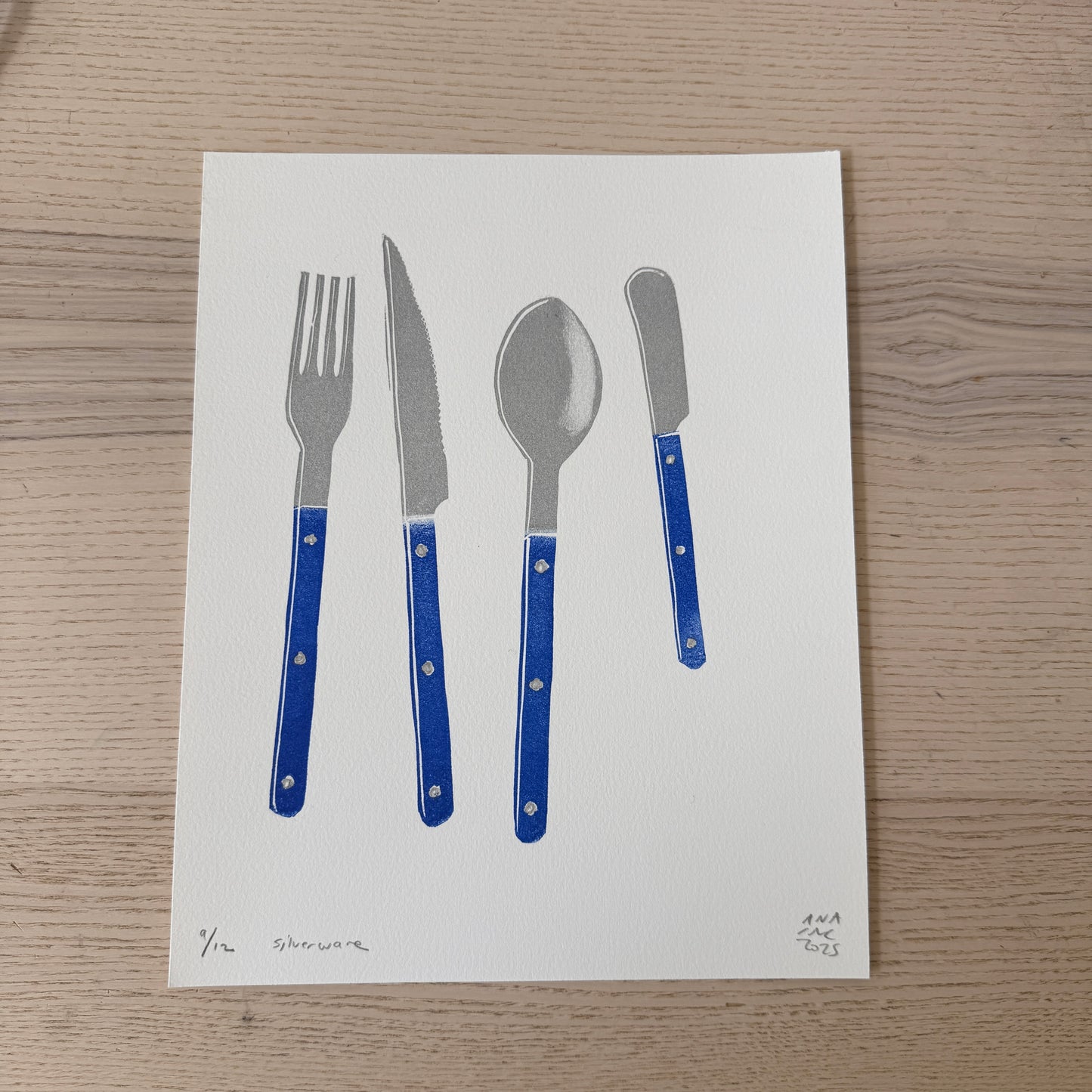 Blue Silverware