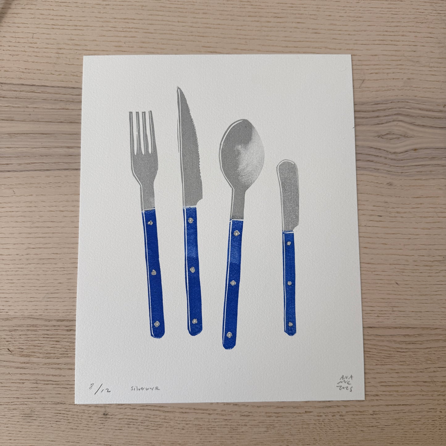 Blue Silverware