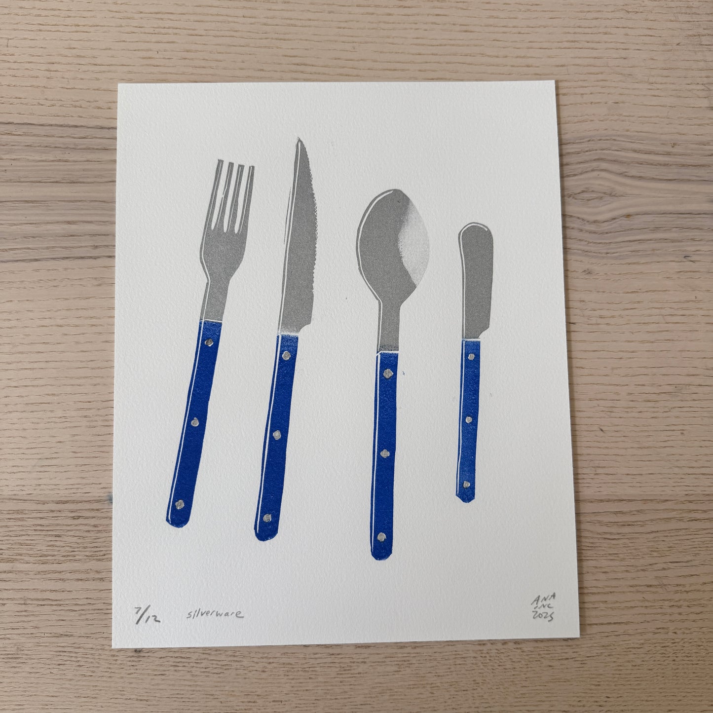Blue Silverware