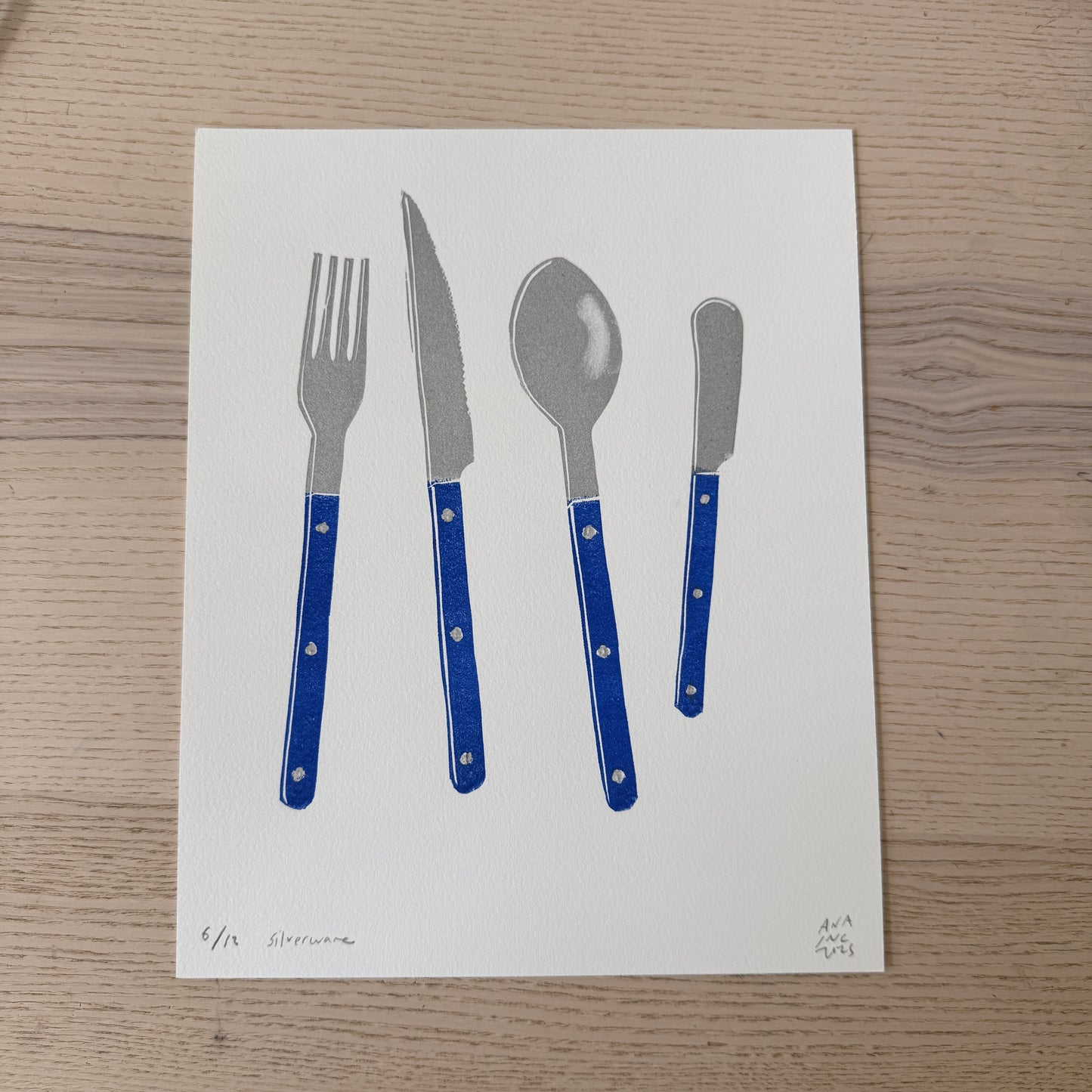 Blue Silverware