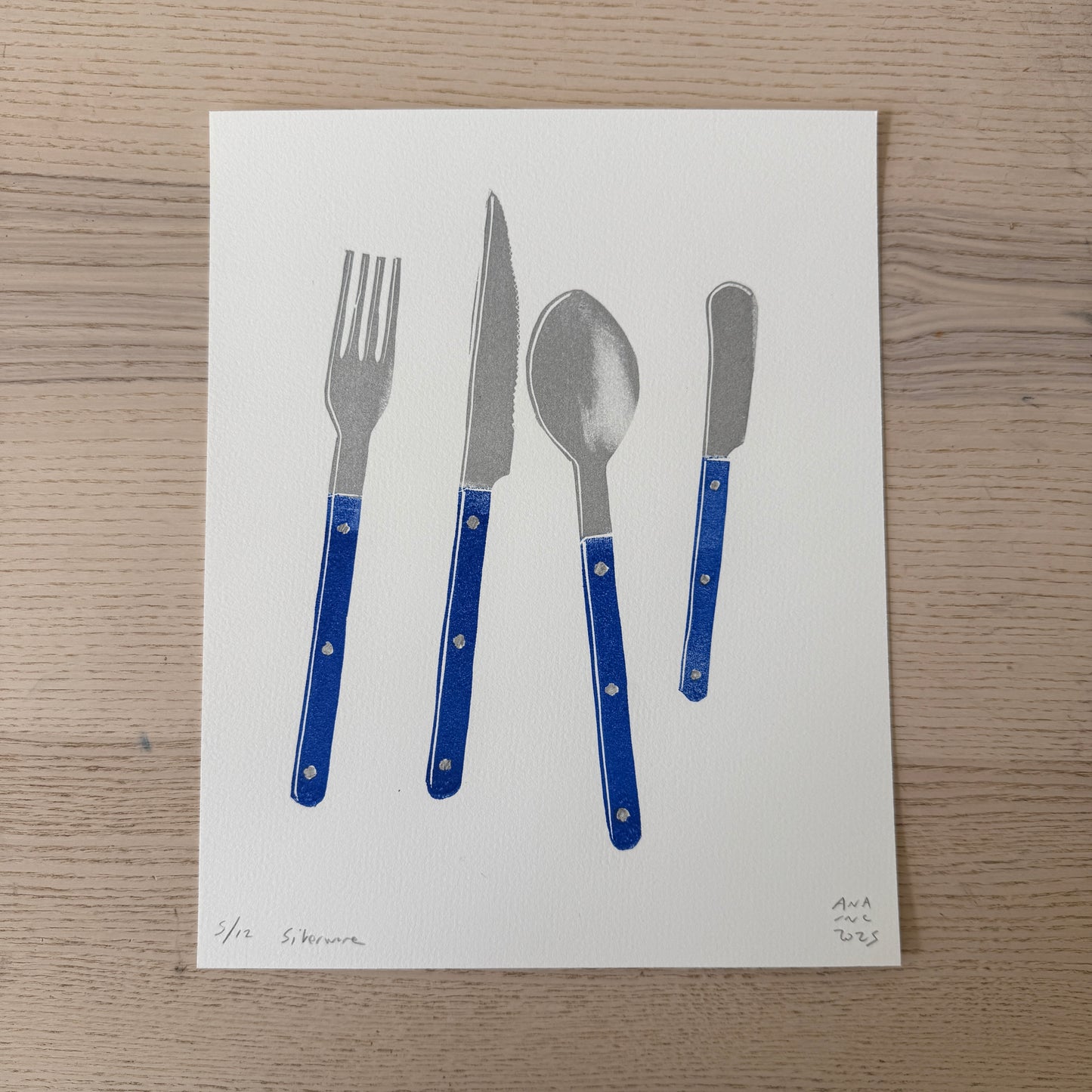Blue Silverware