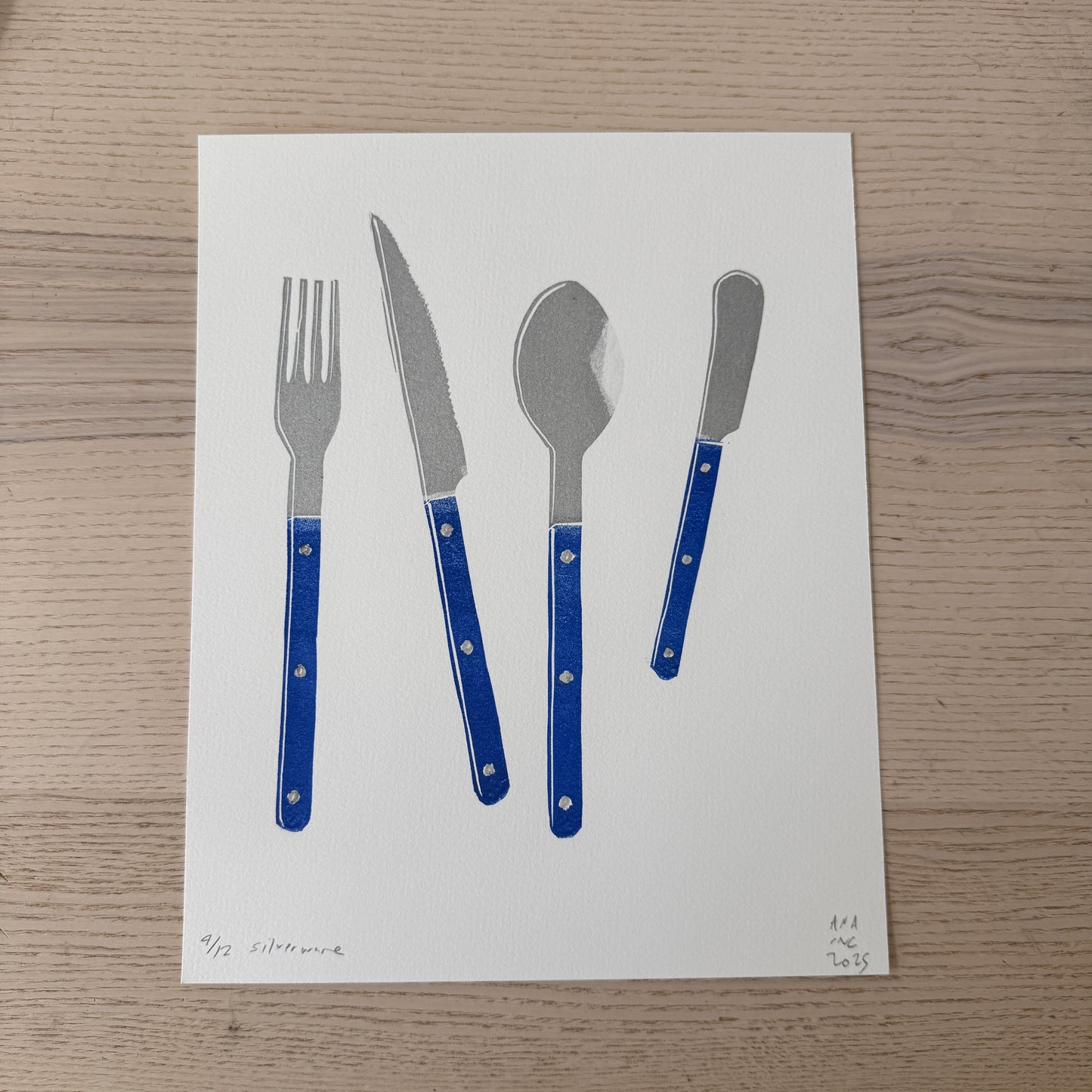 Blue Silverware