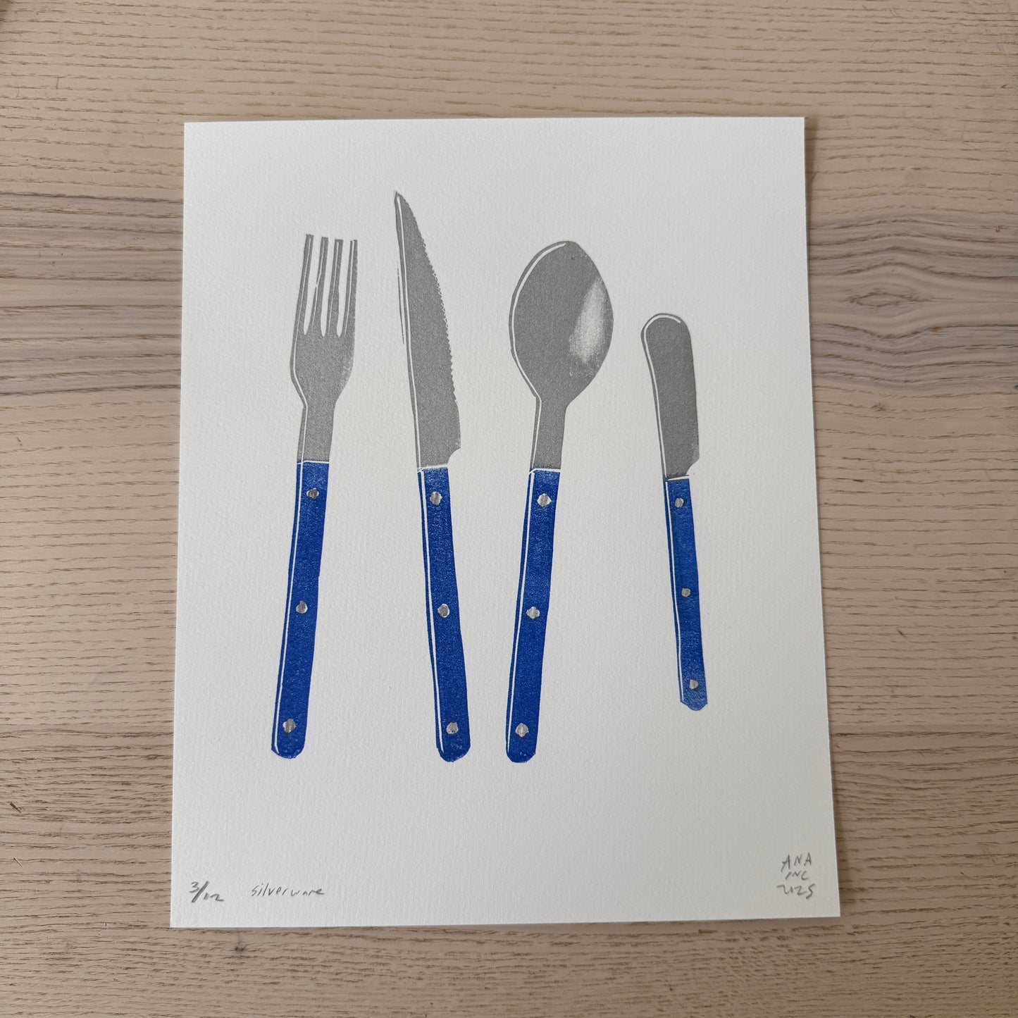 Blue Silverware