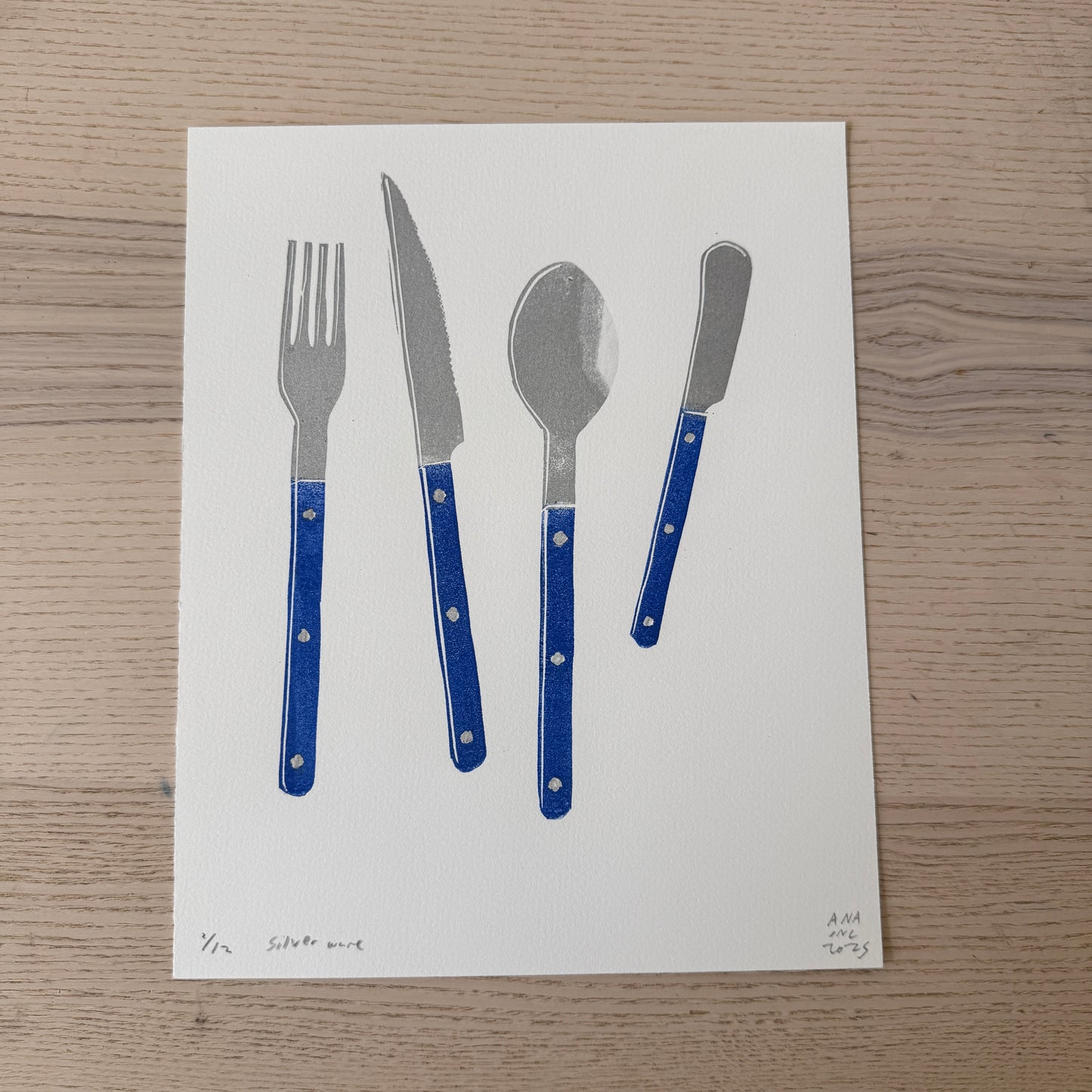 Blue Silverware