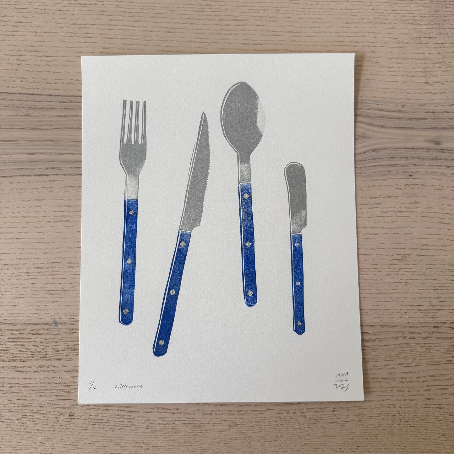 Blue Silverware