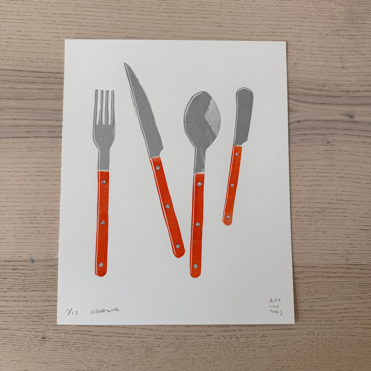 Orange Silverware
