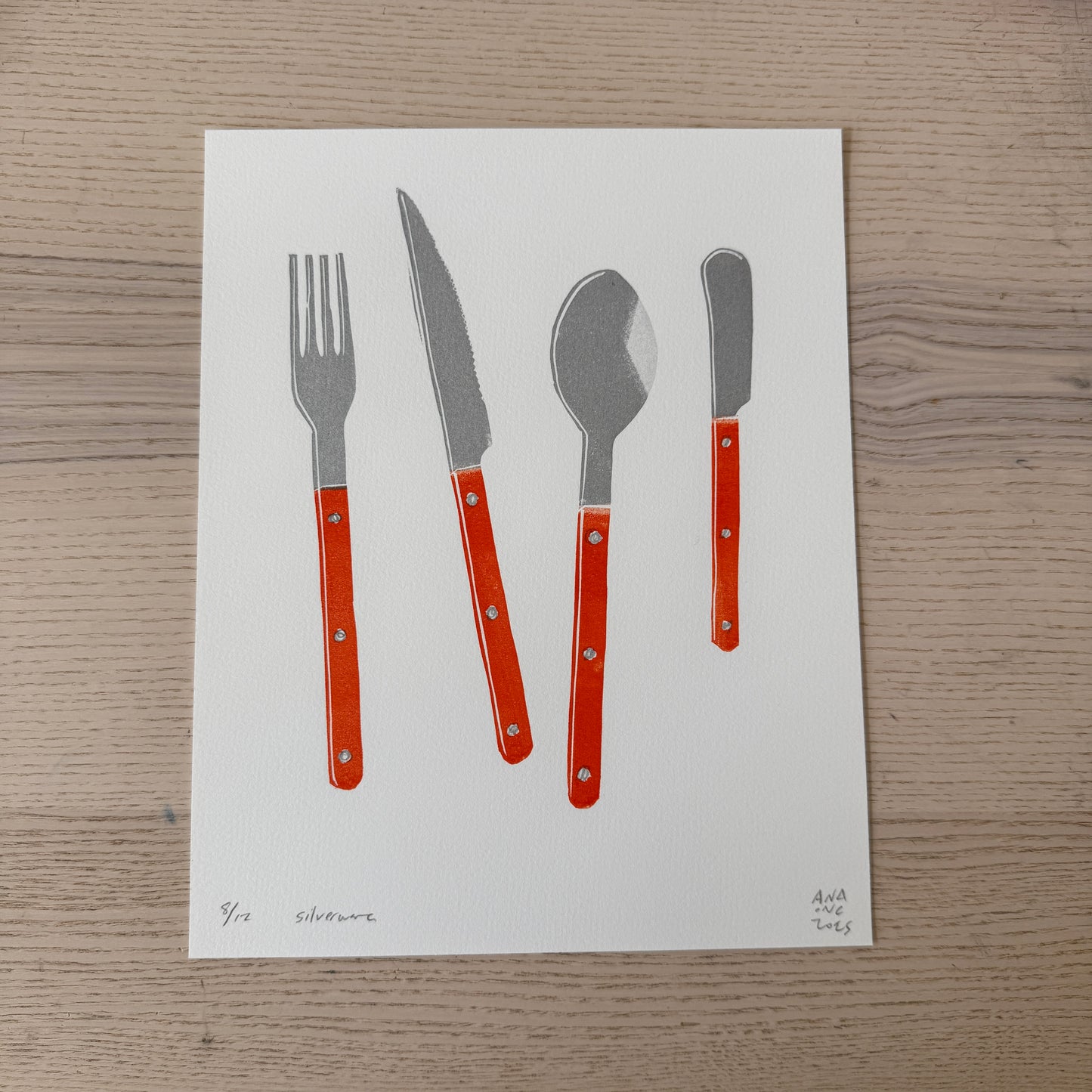 Orange Silverware