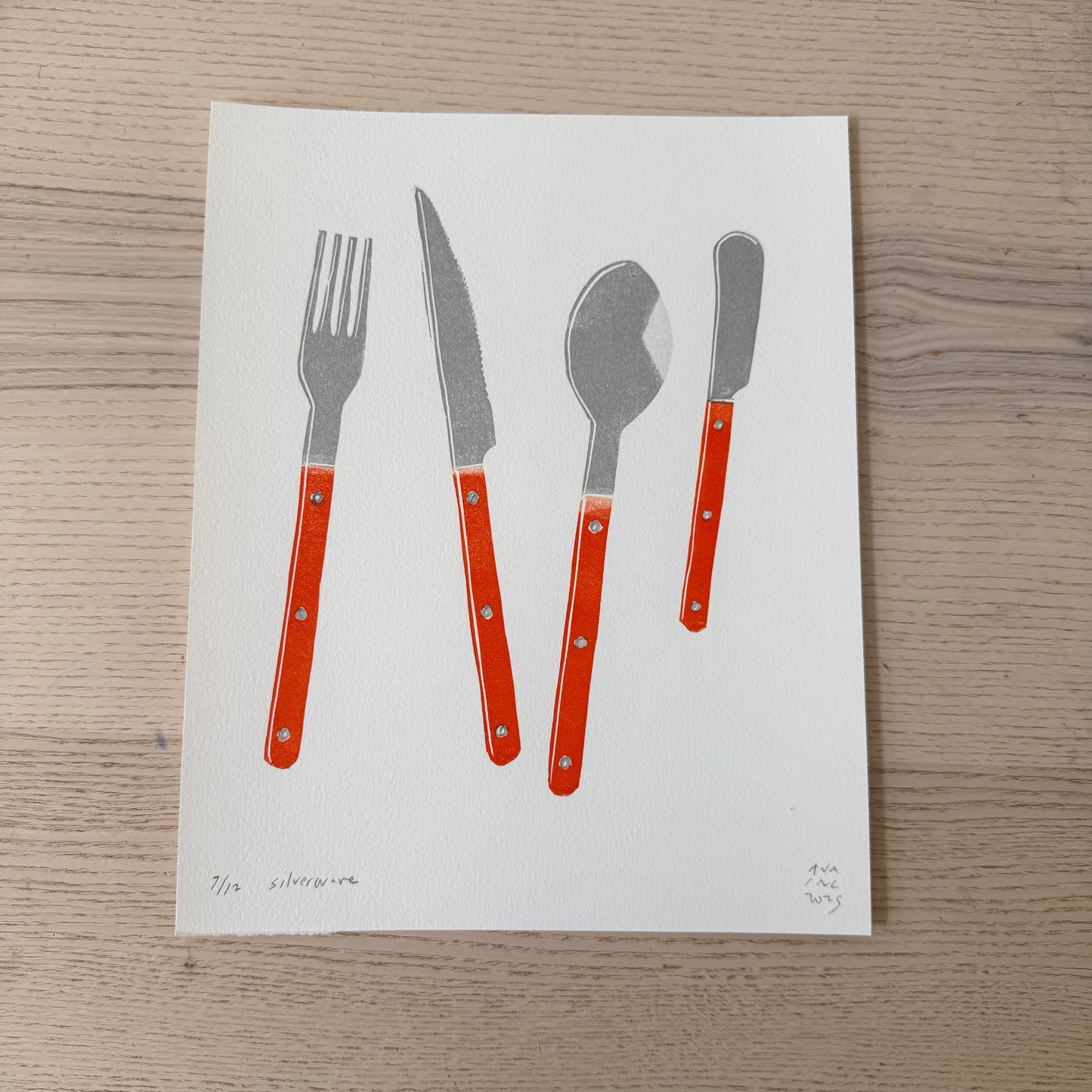 Orange Silverware