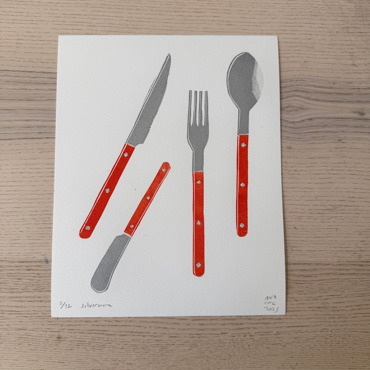 Orange Silverware