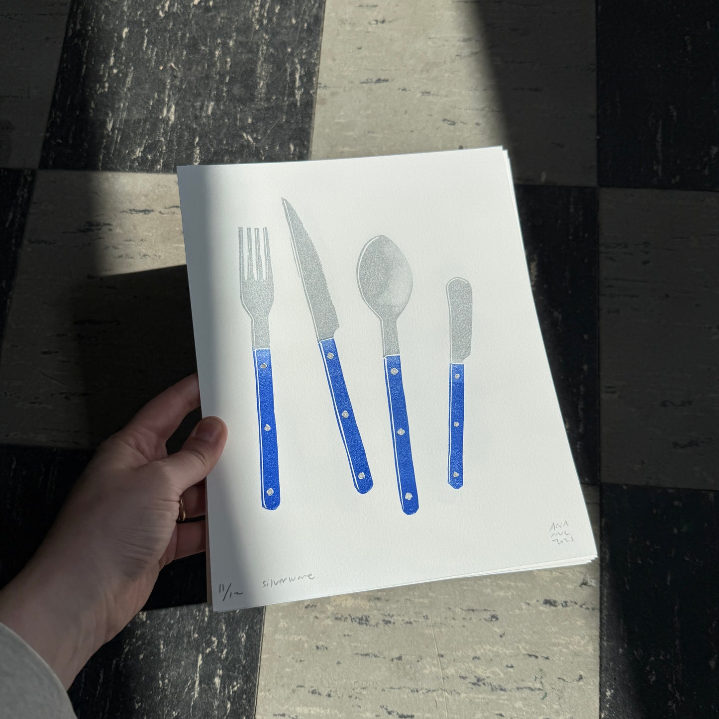 Blue Silverware