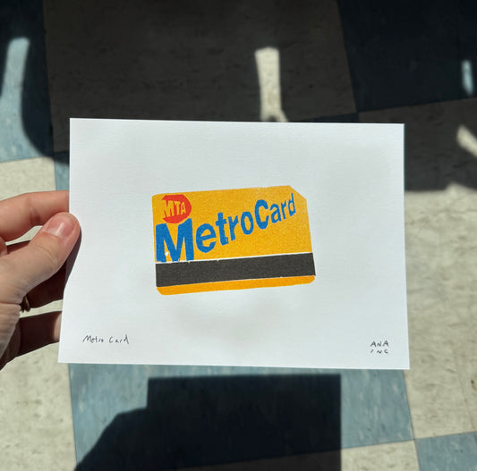 MetroCard Risograpgh