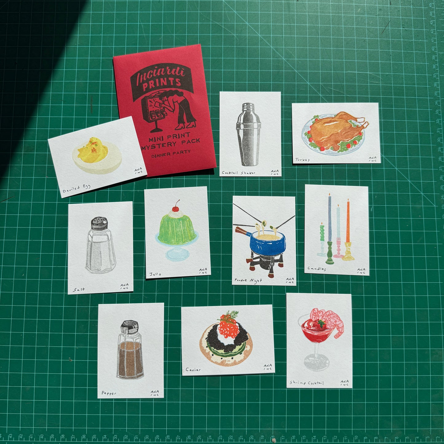 Dinner Party Mini Print Mystery Pack