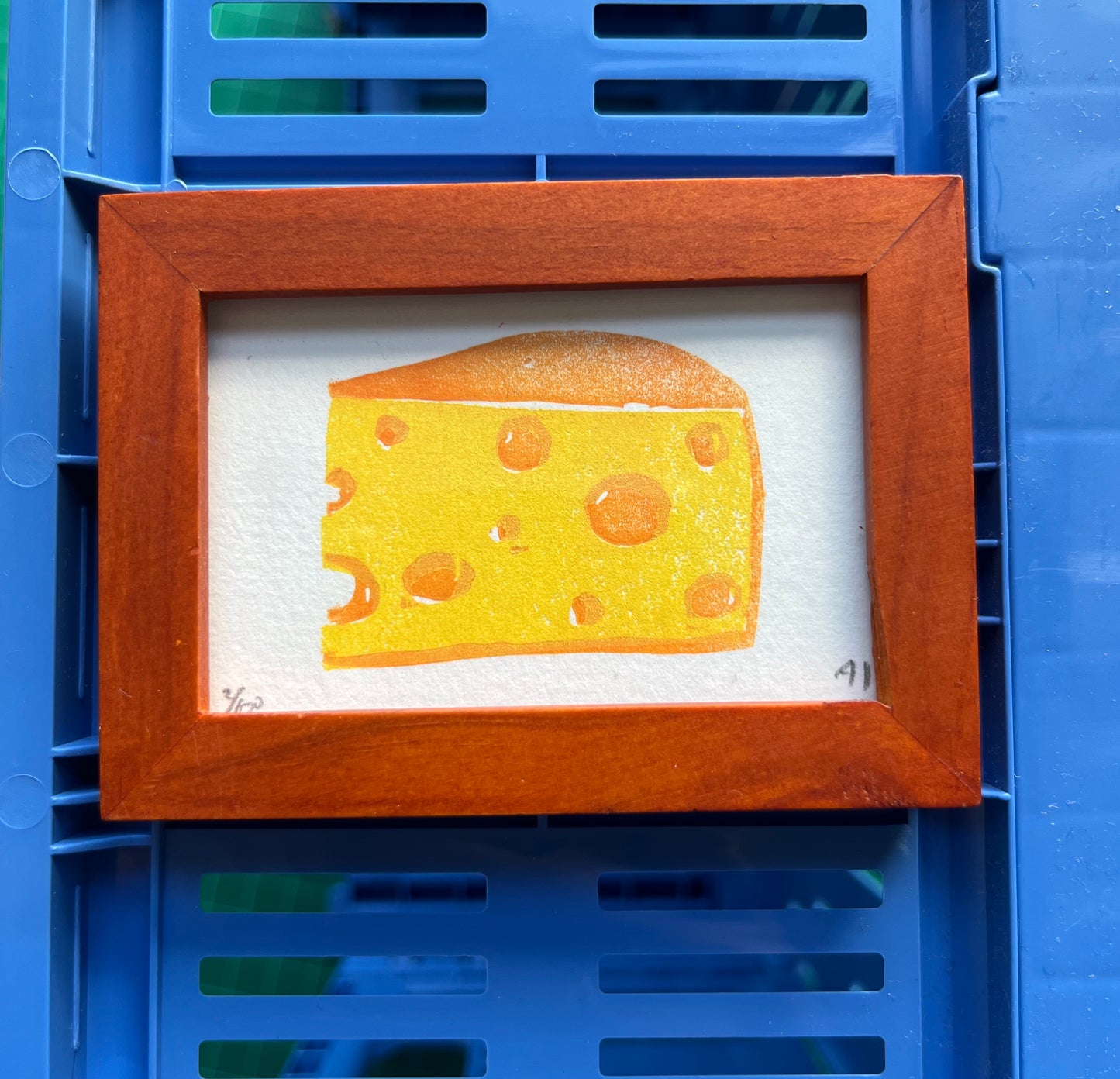 Framed slice of cheese #2
