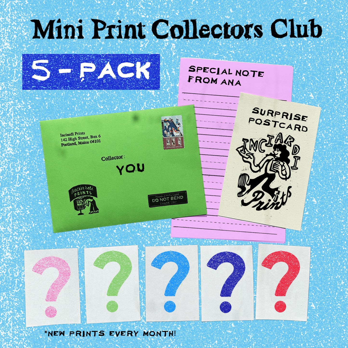 Mini Print Collectors Club 5-Pack