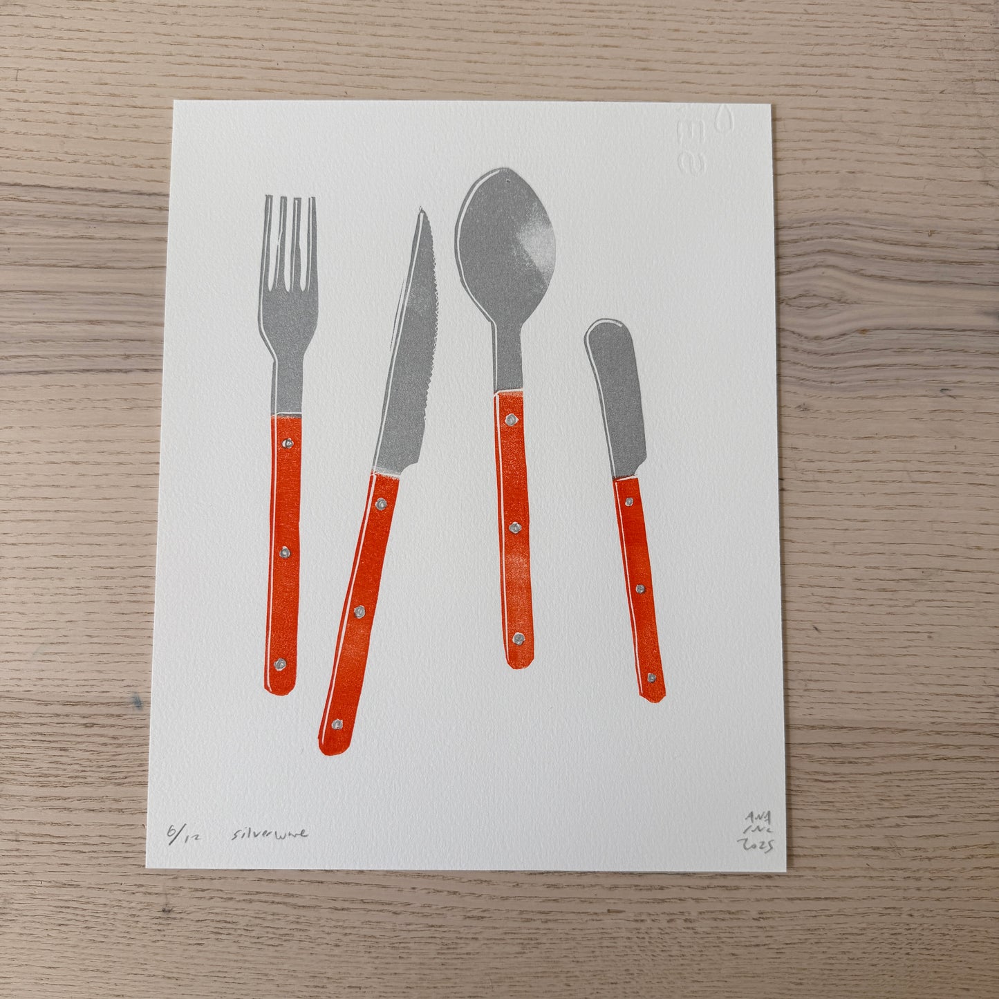 Orange Silverware