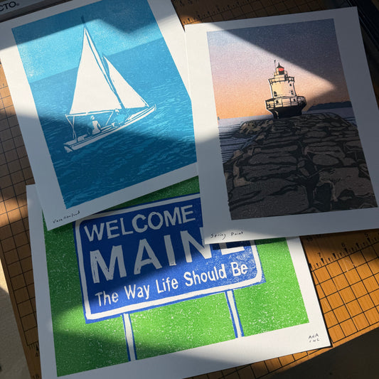 8x10 Risograph Prints