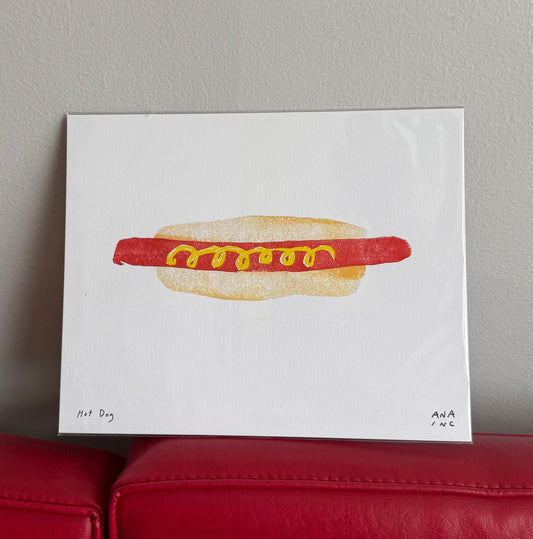Hot Dog Risograph