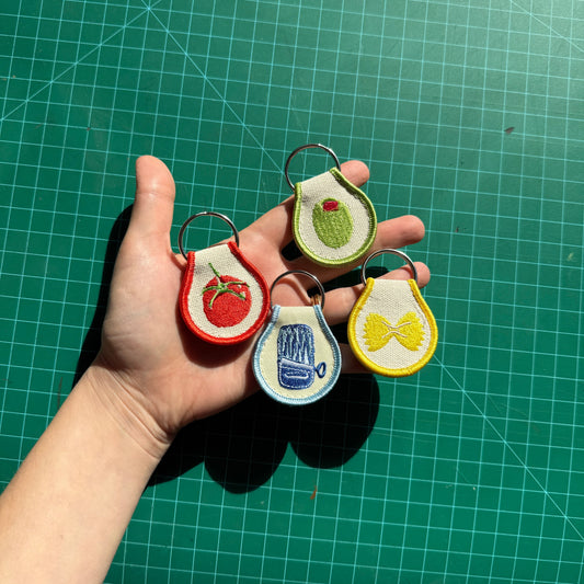 Embroidered Patch Keychain