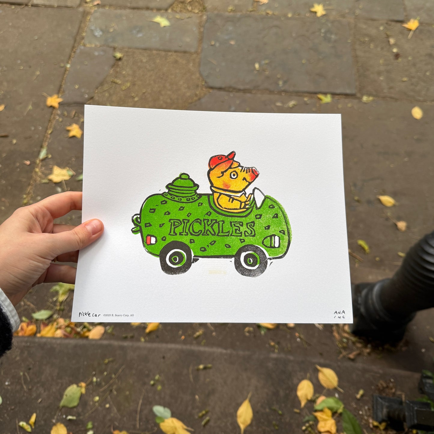 Pickle Car Risograph