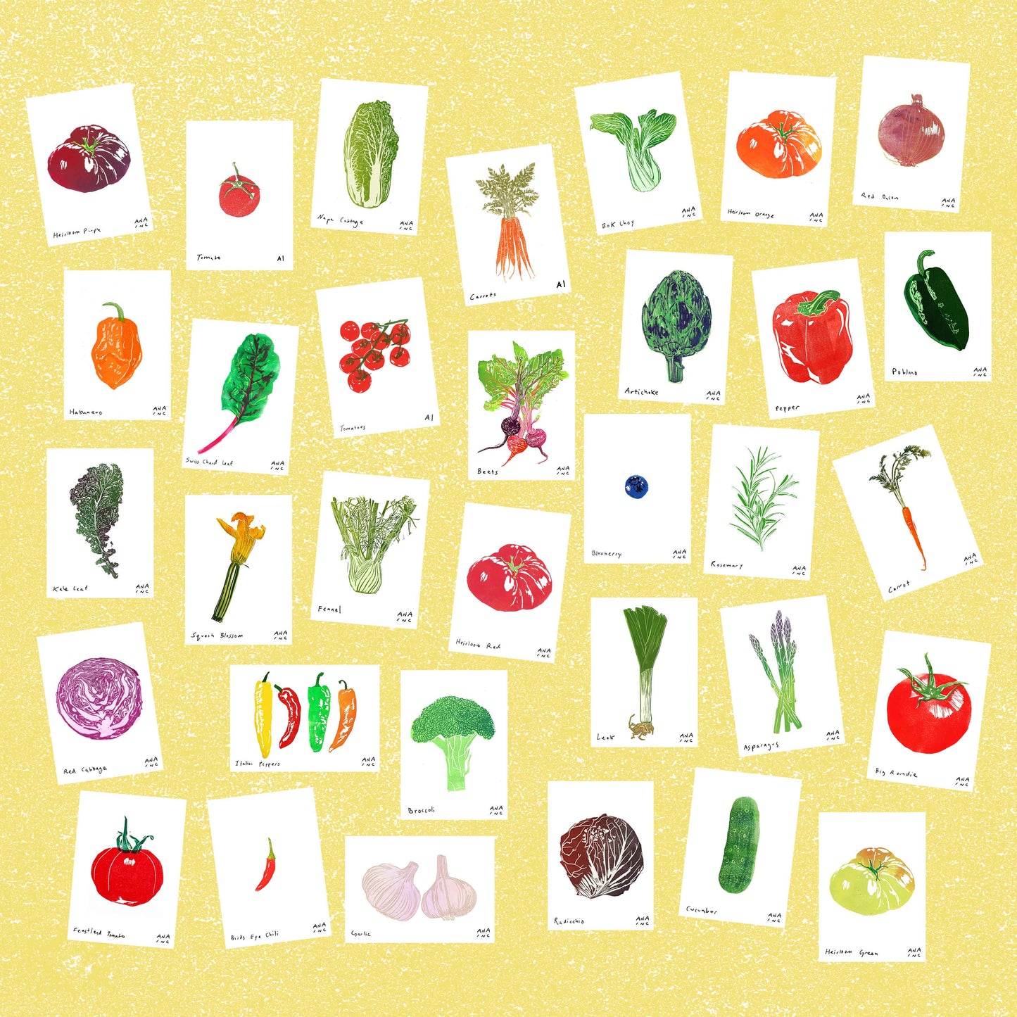 Produce Mini Print Mystery Pack
