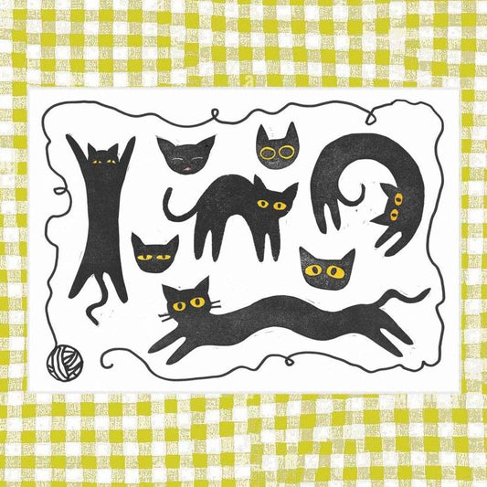 Jana's Black Cat Sticker Sheet