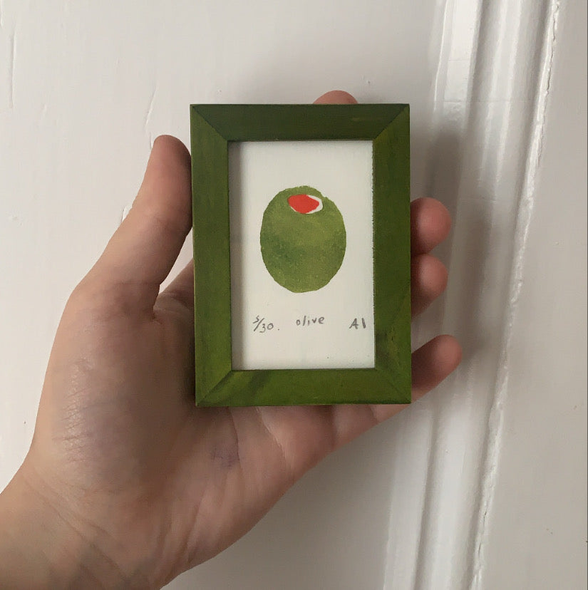 Postscript Inciardi Framed Olive – Anastasia Inciardi Prints